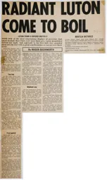 Match Report: Luton Town FC vs Oxford United (1st Sep 1970)
