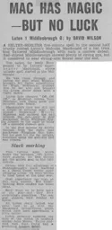 Match Report: Luton Town FC vs Middlesbrough (5th Sep 1970)