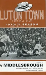 Programme Front Cover