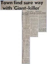 Match Report: Luton Town FC vs Workington (8th Sep 1970)