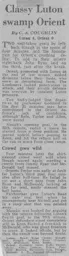 Match Report: Luton Town FC vs Orient (19th Sep 1970)