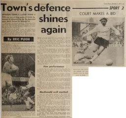Match Report: Swindon Town vs Luton Town FC (26th Sep 1970)