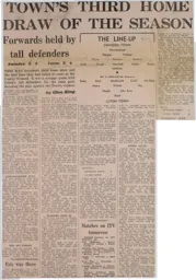 Match Report: Swindon Town vs Luton Town FC (26th Sep 1970)