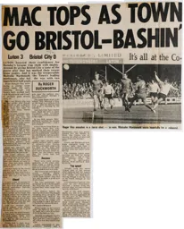 Match Report: Luton Town FC vs Bristol City (3rd Oct 1970)