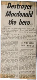 Match Report: Luton Town FC vs Bristol City (3rd Oct 1970)