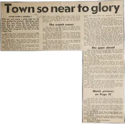 Match Report: Luton Town FC vs Arsenal (6th Oct 1970)