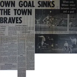 Match Report: Luton Town FC vs Arsenal (6th Oct 1970)