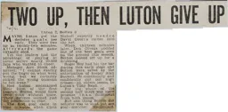 Match Report: Luton Town FC vs Bolton Wanderers (17th Oct 1970)