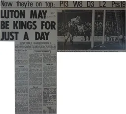 Match Report: Luton Town FC vs Blackburn Rovers (20th Oct 1970)