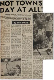 Match Report: Charlton Athletic vs Luton Town FC (24th Oct 1970)
