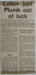 Match Report: Charlton Athletic vs Luton Town FC (24th Oct 1970)