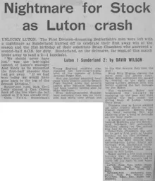 Match Report: Luton Town FC vs Sunderland (31st Oct 1970)