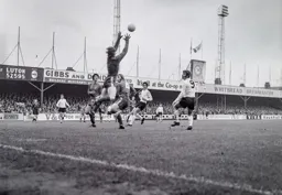 Malcolm Macdonald watches the keeper gather