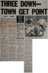 Match Report: Luton Town FC vs Carlisle United (14th Nov 1970)