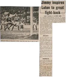 Match Report: Luton Town FC vs Carlisle United (14th Nov 1970)