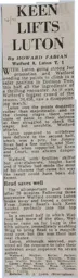 Match Report: Watford vs Luton Town FC (12th Dec 1970)