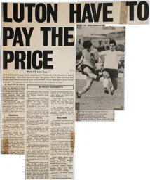 Match Report: Watford vs Luton Town FC (12th Dec 1970)