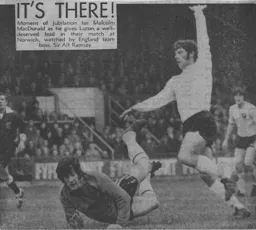 Malcolm Macdonald puts the Town in to the lead