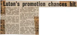 Match Report: Blackburn Rovers vs Luton Town FC (16th Jan 1971)