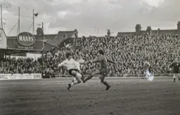 Don Givens gets there first