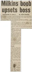 Match Report: Portsmouth vs Luton Town FC (20th Feb 1971)