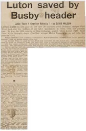 Match Report: Luton Town FC vs Charlton Athletic (6th Mar 1971)