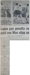 Match Report: Carlisle United vs Luton Town FC (13th Mar 1971)