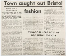 Match Report: Bristol City vs Luton Town FC (9th Apr 1971)