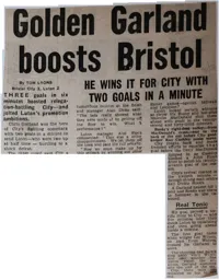 Match Report: Bristol City vs Luton Town FC (9th Apr 1971)
