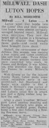 Match Report: Millwall vs Luton Town FC (10th Apr 1971)