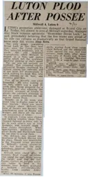 Match Report: Millwall vs Luton Town FC (10th Apr 1971)