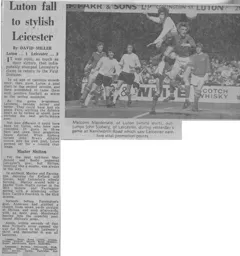 Match Report: Luton Town FC vs Leicester City (12th Apr 1971)