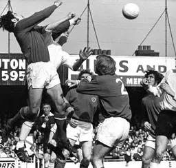 The Town put pressure on the Leicester defence