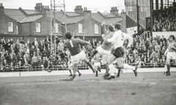 Malcolm Macdonald hopes for a loose ball
