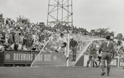 Don Givens lays on a chance