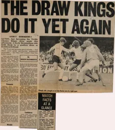 Match Report: Luton Town FC vs Birmingham City (11th Sep 1971)