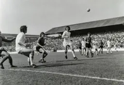 The ball flies across the Millwall area