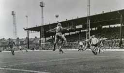 Robin Wainwright lurking to try and score his second of the match
