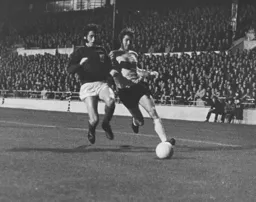 Don Givens about to get in a cross