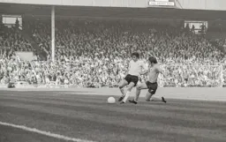 John Ryan pressurizing the defence