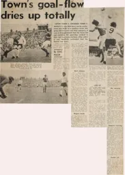 Match Report: Luton Town FC vs Swindon Town (9th Oct 1971)