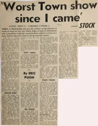 Match Report: Luton Town FC vs Carlisle United (23rd Oct 1971)