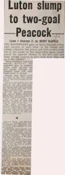 Match Report: Luton Town FC vs Charlton Athletic (6th Nov 1971)