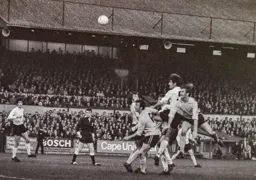 Chris Nicholl sends in a header