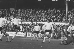 Viv Busby spurns an easy chance