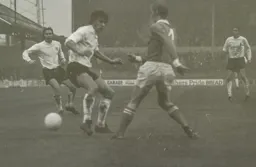 Viv Busby unlocks the Blackpool defence