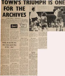 Match Report: Luton Town FC vs Portsmouth (27th Nov 1971)