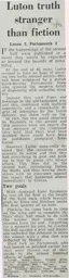 Match Report: Luton Town FC vs Portsmouth (27th Nov 1971)
