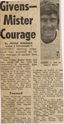 Match Report: Luton Town FC vs Portsmouth (27th Nov 1971)