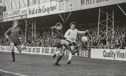 Vic Halom ploughs forward